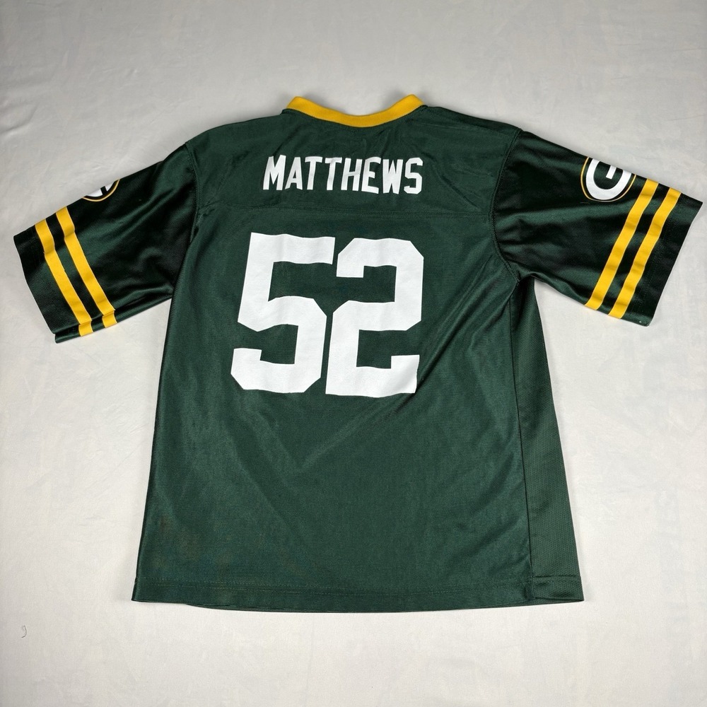Green Bay Packers Clay Matthews #52 Jersey Youth XXL 18 NFL Team Apparel Green